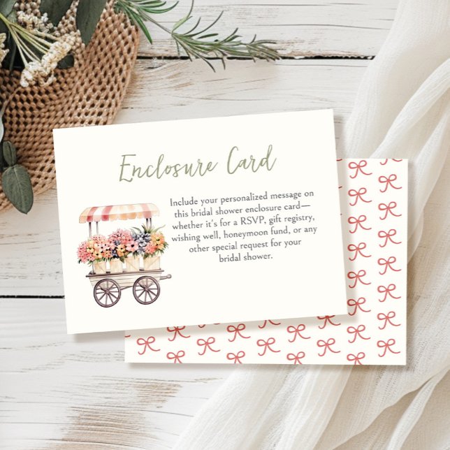 Fresh off the Market Bridal Shower Enclosure Card (Creator Uploaded)