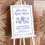 Fresh Off The Market Bridal Shower, Farmers Market Foam Board<br><div class="desc">Fresh Off The Market Bridal Shower, Farmers Market Welcome Sign This funky welcome sign features hand drawn graphics and handwritten font with a wavy frame. This farmers market theme is perfect for your bridal shower, engagement party, rehearsal dinner or any event you chose! All clipart and font are fully editable!...</div>