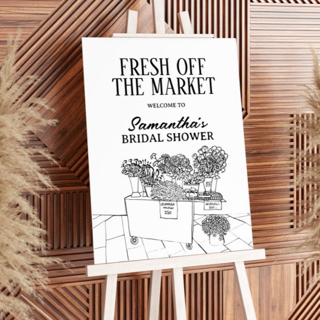 Fresh Off The Market Bridal Shower, Farmers Market Foam Board (Creator Uploaded)