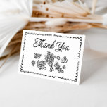 Fresh Off The Market Bridal Shower, Farmers Market Thank You Card<br><div class="desc">Fresh Off The Market Bridal Shower, Farmers Market Thank You Card This funky Thank You Card features hand drawn graphics and handwritten font with a wavy frame. This farmers market theme is perfect for your bridal shower, engagement party, rehearsal dinner or any event you chose! All clipart and font are...</div>