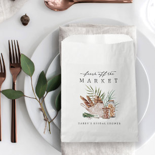Fresh Off the Market Bridal Shower Favor Bag