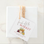 Fresh Off The Market  Bridal Shower Favor Tags<br><div class="desc">Pearls and Prosecco Elegant Script Bridal Shower. The main heading is in a modern set script and easily personalise name,  occasion and date and your thank you message on the back.</div>