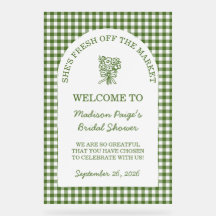 Fresh Off The Market Bridal Shower Green