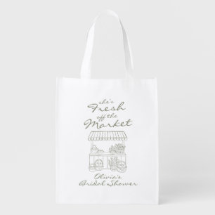 Fresh off the Market Bridal Shower Grocery Bag