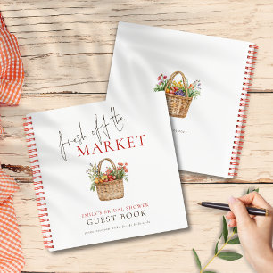 Fresh off the Market Bridal Shower Guest Book