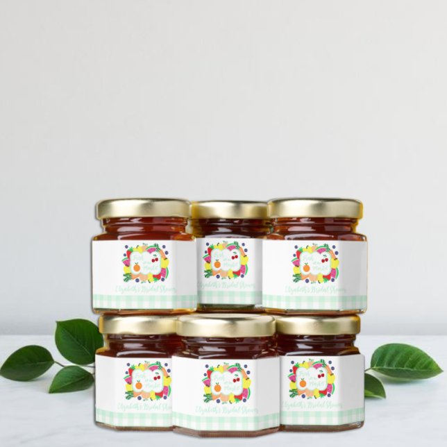 Fresh Off The Market Bridal Shower Honey Jar Favors (Creator Uploaded)