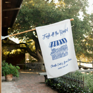 Fresh Off The Market Bridal Shower House Flag