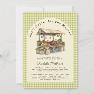 Fresh Off the Market Bridal Shower Invitation