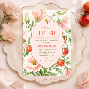 Fresh Off the Market Bridal Shower Invitation