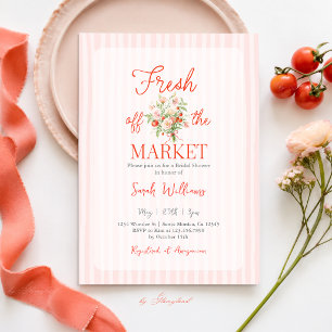 Fresh Off the Market Bridal Shower Invitation