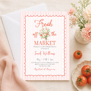 Fresh Off the Market Bridal Shower Invitation