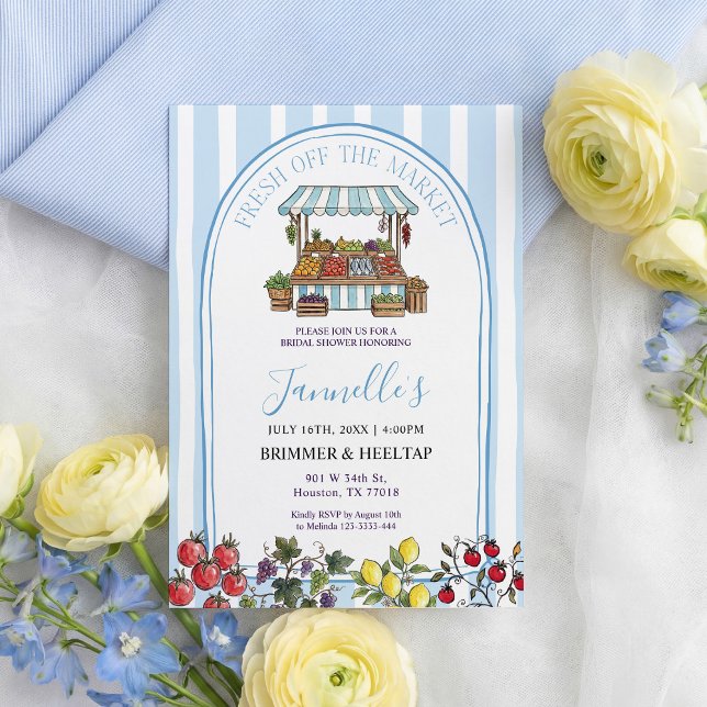 Fresh Off The Market Bridal Shower Invitation (Creator Uploaded)