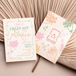 Fresh off the Market Bridal Shower Invitation