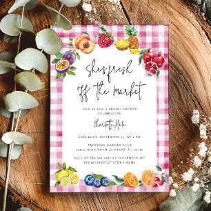 Fresh Off The Market Bridal Shower Invitation