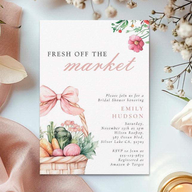 Fresh Off The Market Bridal Shower Invitation (Creator Uploaded)