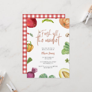 Fresh off the market bridal shower invitation