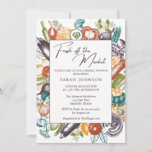 Fresh off the Market Bridal Shower Invitation