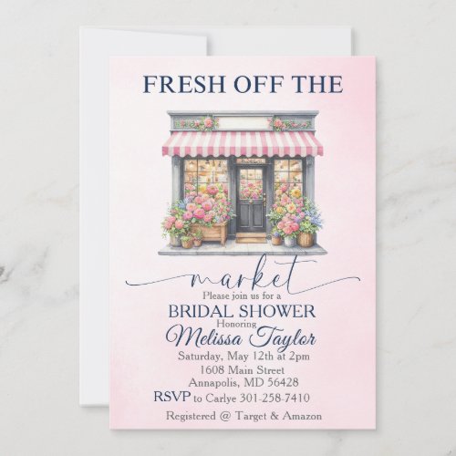 Fresh off the market bridal Shower Invitation