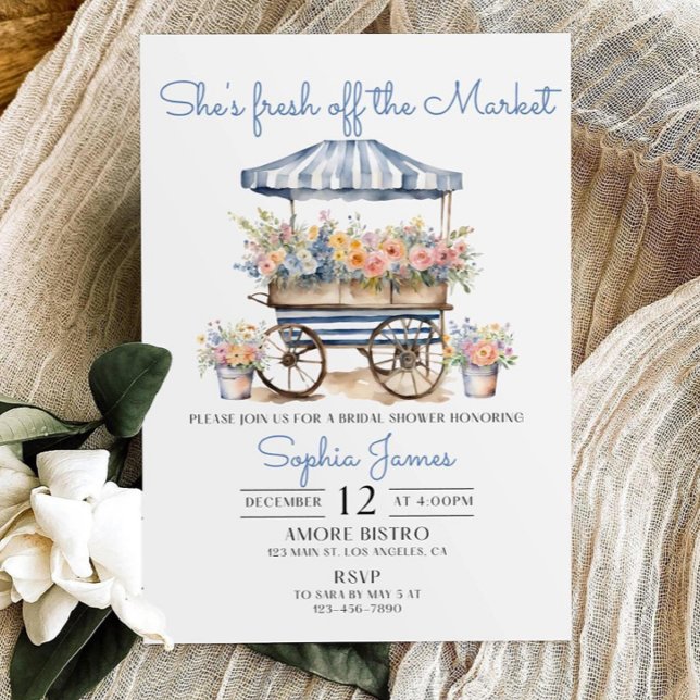 Fresh off the Market Bridal Shower Invitation Temp (Creator Uploaded)