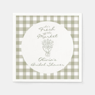 Fresh off the Market Bridal Shower Napkins