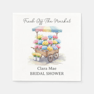 Fresh Off The Market Bridal Shower Napkins