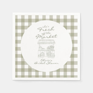 Fresh off the Market Bridal Shower Napkins