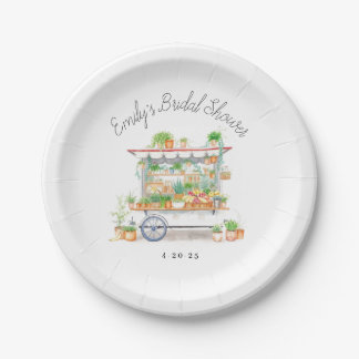 Fresh Off The Market Bridal Shower Paper Plates