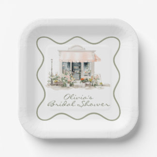 Fresh off the Market Bridal Shower Paper Plates