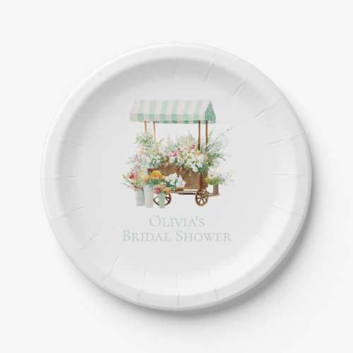 Fresh off the Market Bridal Shower Paper Plates