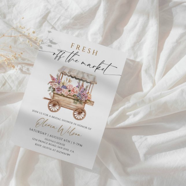 Fresh Off the Market Bridal Shower Party Invitation (Creator Uploaded)