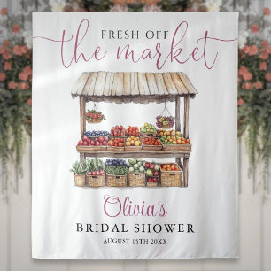 Fresh Off The Market Bridal Shower Photo Backdrop