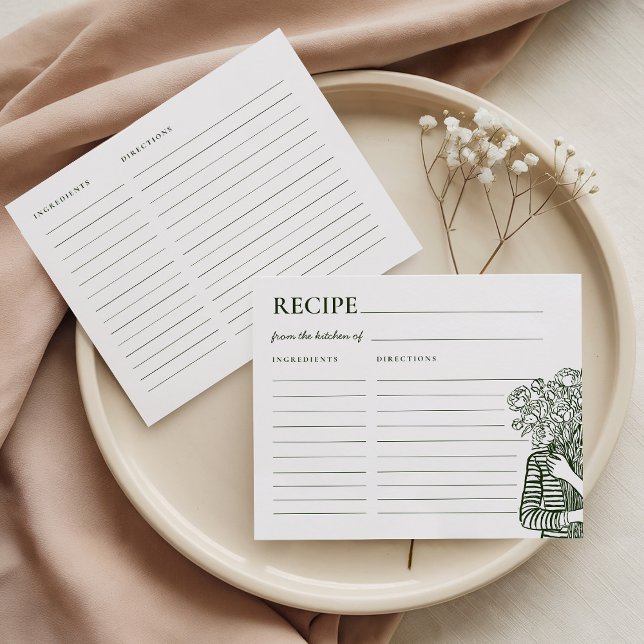 Fresh Off The Market Bridal Shower Recipe Card (Creator Uploaded)