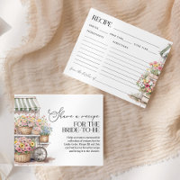 Fresh Off The Market Bridal Shower Recipe Card