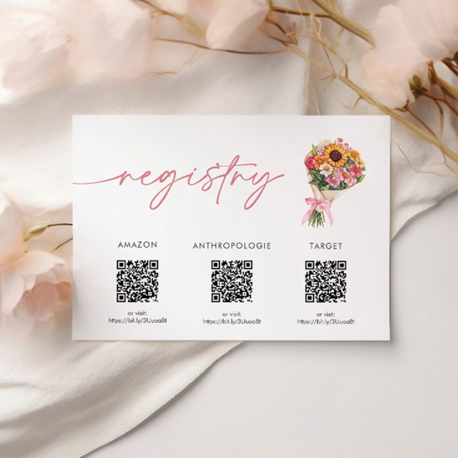 Fresh off the Market Bridal Shower Registry Card (Fresh off the Market Bridal Shower Registry Card)
