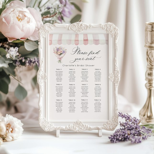 Fresh Off the Market Bridal Shower Seating Chart (Creator Uploaded)