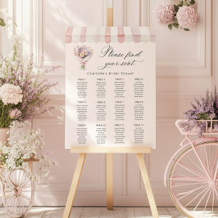 Fresh Off the Market Bridal Shower Seating Chart F Foam Board