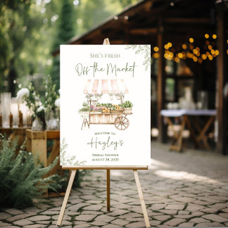 Fresh off the Market Bridal Shower Sign