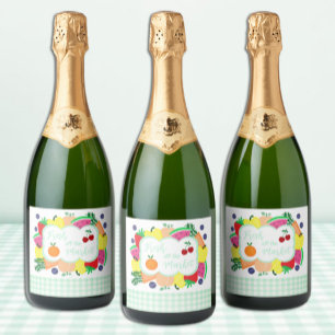 Fresh Off The Market Bridal Shower Sparkling Wine Label