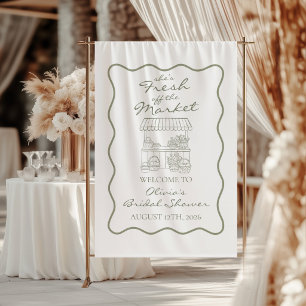 Fresh off the Market Bridal Shower Tapestry