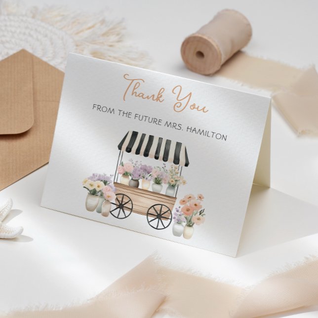 Fresh Off The Market Bridal Shower Thank You card (Creator Uploaded)