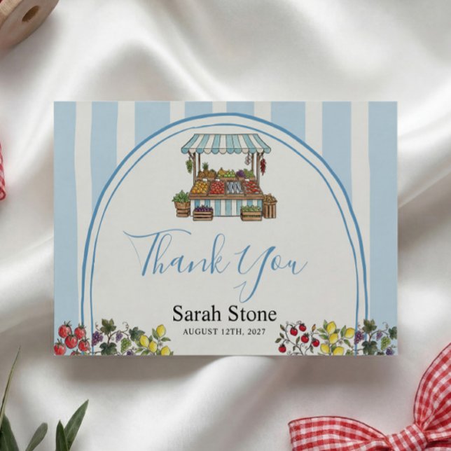 Fresh Off The Market Bridal Shower Thank You Enclosure Card (Creator Uploaded)