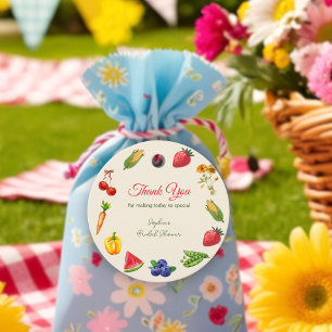 Fresh Off the Market Bridal Shower Thank You Favor Tags