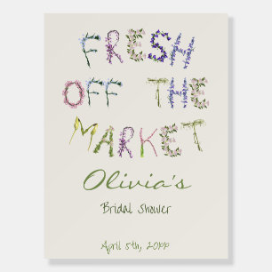 Fresh Off the market Bridal Shower Welcome Foam Board