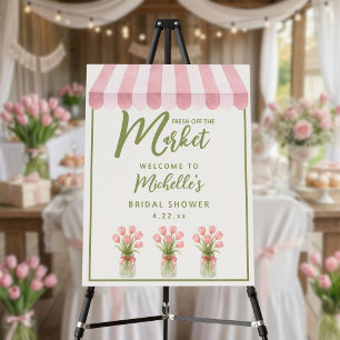 Fresh Off The Market Bridal Shower Welcome Sign