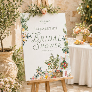 Fresh Off the Market Bridal Shower Welcome Sign