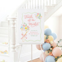Fresh Off The Market Bridal Shower Welcome Sign