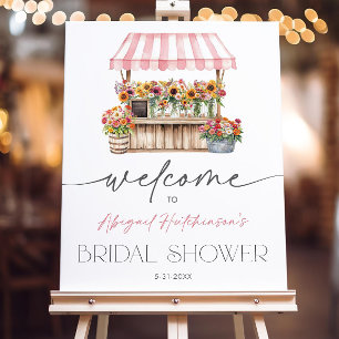 Fresh Off the Market Bridal Shower Welcome Sign 