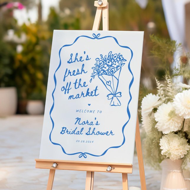 Fresh Off The Market Bridal Shower Welcome Sign  (Creator Uploaded)
