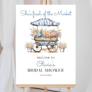 Fresh off the Market Bridal Shower Welcome Sign