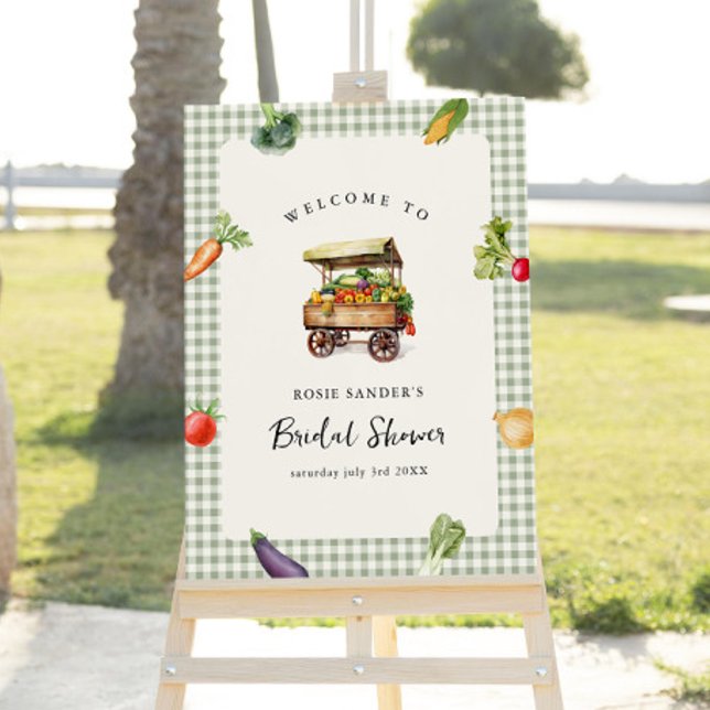 Fresh Off The Market Bridal Shower Welcome Sign (Creator Uploaded)